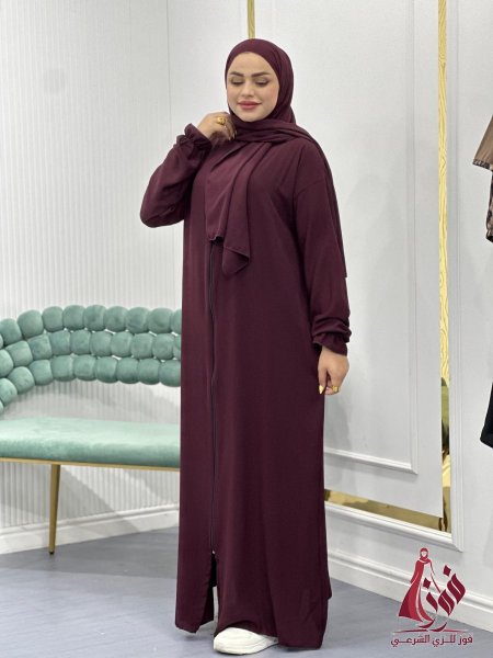 عباي مع شال ون سايز