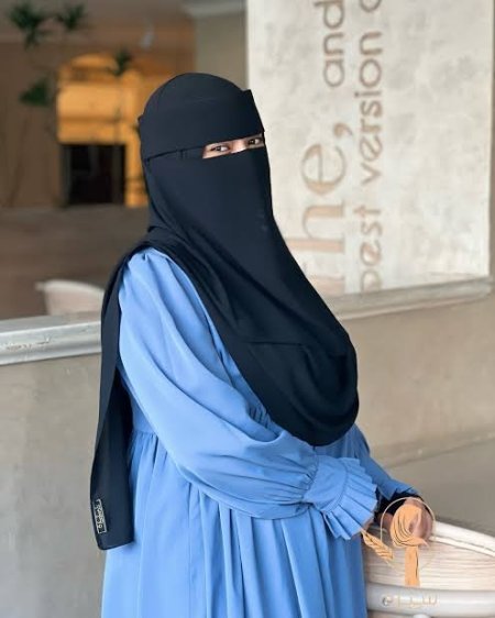 نقاب تندة مقوى مع خمار مستطيل 90*200 سم