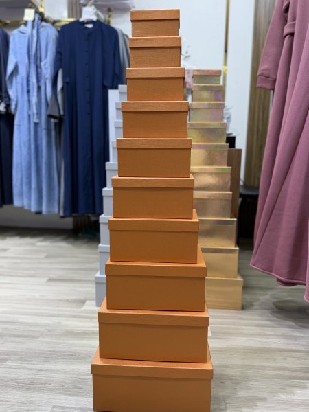 بوكس سادة لون نحاسي 10 أحجام