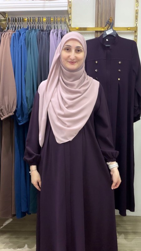 عباية عملية بسحاب مع أزرار من الجنب