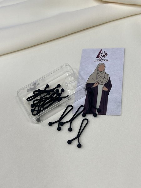 دبوس ملقط أسود