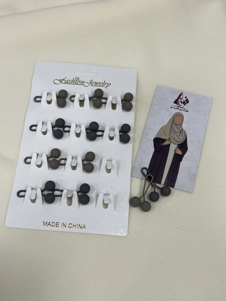 دبوس ملقط كبير بني ورمادي