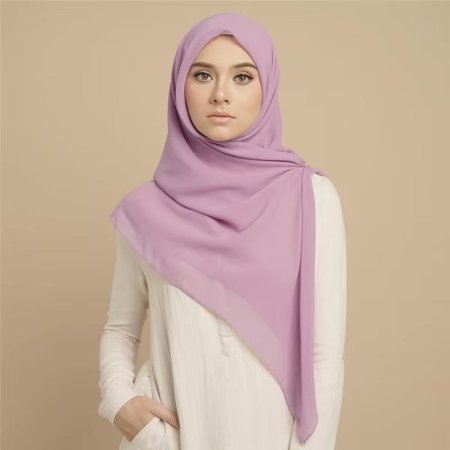 مناديل مربعة حجم 110*110 سم قماشة جورجيت