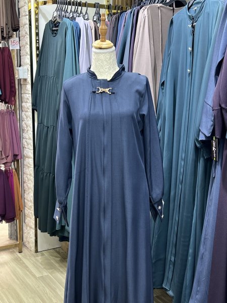 جلباب شرعي مع كبسة من فوق